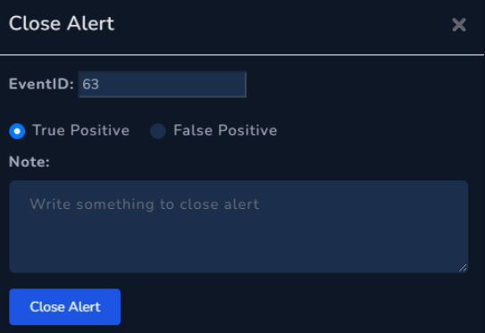 close siem alert